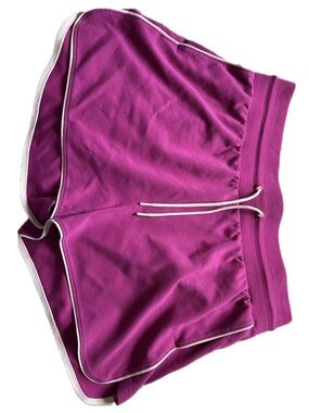 Old Navy Pink Athletic Drawstring Shorts with White Trim